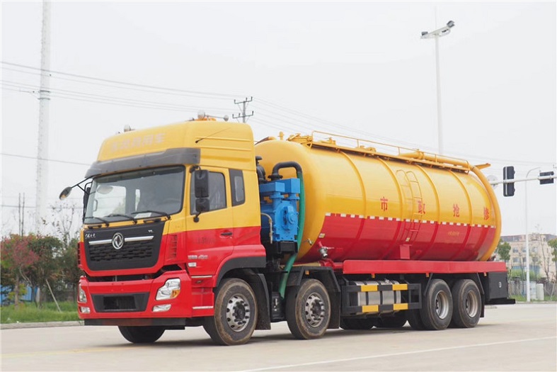 東風天龍前四后八32方清洗吸污車國六